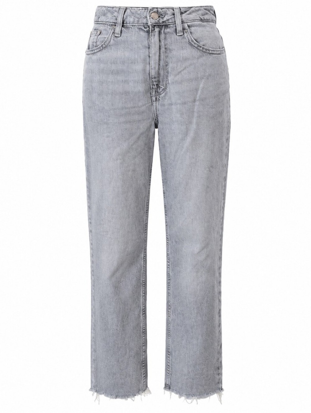 ZARA High Rise Straight Leg Jeans Size 2 Light Gray Denim